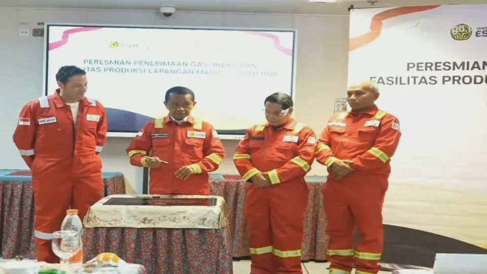 Bahlil Resmikan Pembukaan Sumur Gas Jangkrik dan Lapangan Maha